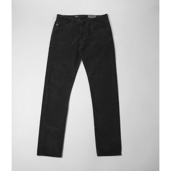 AG Adriano Goldschmied The Dylan Slim Skinny Corduroy Pant Men 32R Sulfur Black - Picture 4 of 16